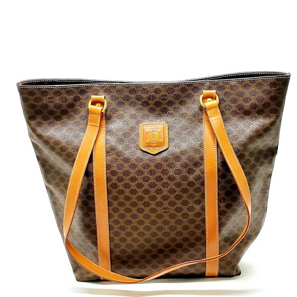 CELINE Tote Bag Brown PVC 398-071525 - Picture 1 of 13